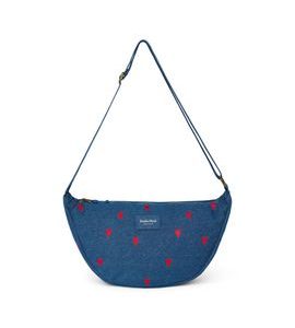 STUDIO NOOS DENIM ADULT FANNY KABELKA | DARK BLUE RED HEARTS - DOPLŇKY - PRO MAMINKY