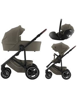 BRITAX SET KOČÁREK SMILE 5Z + HLUBOKÁ KORBA + AUTOSEDAČKA BABY-SAFE PRO LUX - TROJKOMBINACE - KOČÁRKY A PŘÍSLUŠENSTVÍ