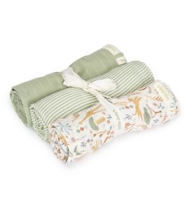LITTLE DUTCH PLENY 70X70CM SAFARI WONDERS 3 KS - LITTLE DUTCH - PRO DĚTI