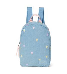 STUDIO NOOS DENIM MINI BACKPACK - BATŮŽEK | HEARTS LIGHT BLUE HEARTS - BATOHY A TAŠKY - PRO DĚTI