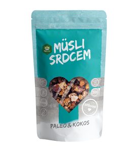 TOPNATUR LOW CARB MÜSLI SRDCEM PALEO&KOKOS 350G - MUSLI A KAŠE - PRE MAMIČKY