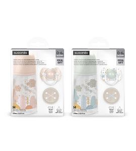 SUAVINEX SUAVINEX | SADA LÁHEV 270ML + DUDLÍK FYZIOLOGICKÝ 0/6M + KLIP DREAMS - VÝHODNÉ SADY - KRMENÍ