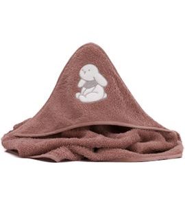 FILLIKID OSUŠKA S KAPUCÍ RABBIT PINK 75X75 CM - OSUŠKY A DĚTSKÉ ŽUPANY - KOUPÁNÍ A ZDRAVÍ