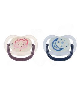 CANPOL BABIES DUDLÍK SILIKONOVÝ ANATOMICKÝ NIGHT DREAMS 0-6M 1KS - ŠIDÍTKA A DOPLŇKY - KRMENÍ