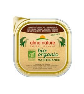 ALMO NATURE BIO ORGANIC S TELECÍM A ZELENINOU 300G VÝHODNÉ BALENÍ 9KS - PAŠTIKY PRO PSY - CHOVATELSKÉ POTŘEBY MALVÍKZOO