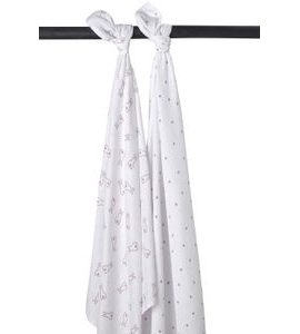 MEYCO PLENY 2-BALENÍ RABBIT LILAC - ZAVINOVACÍ PLENY / OSUŠKY VELKÉ - PŘEBALOVÁNÍ