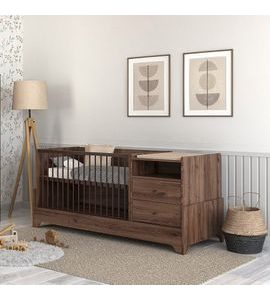 KOMBI POSTÝLKA FAKTUM NEST WALNUT 70X - DŘEVĚNÉ POSTÝLKY - SPINKÁNÍ