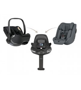 KIKKABOO SET I-CLASS 360 I-SIZE AUTOSEDAČKA 40-87CM + AUTOSEDAČKA 40-105CM + ZÁKLADNA OTOČNÁ GRAPHITE - AUTOSEDAČKY 0-13KG - AUTOSEDAČKY A PŘÍSLUŠENSTVÍ