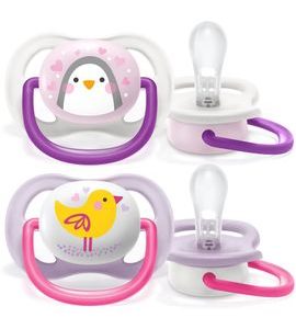 PHILIPS AVENT ŠIDÍTKO ULTRA AIR ZVÍŘÁTKO 0-6M DÍVKA 2KS - ŠIDÍTKA A DOPLŇKY - KRMENÍ