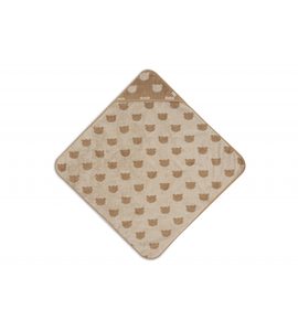 JOLLEIN OSUŠKA S KAPUCÍ FROTÉ 75X75 CM JACQUARD TEDDY BEAR - OSUŠKY A DĚTSKÉ ŽUPANY - KOUPÁNÍ A ZDRAVÍ