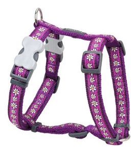 RED DINGO POSTROJ RD 12 MM X 30-44 CM - DAISY CHAIN PURPLE - POSTROJE PRO PSY DLE VELIKOSTI - CHOVATELSKÉ POTŘEBY MALVÍKZOO