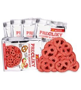 MIXIT PRECLÍKY DO KAPSY JOGURTOVÁ ČOKOLÁDA S JAHODAMI (70G) - DO TAŠKY NA VYCHÁZKU - PRO MAMINKY