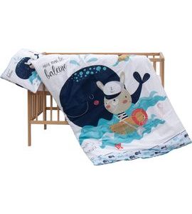 SCARLETT DĚTSKÁ POSTÝLKA S KOMPLETNÍ VÝBAVOU SCARLETT 120 X 60 CM - PANU - DŘEVĚNÉ POSTÝLKY - SPINKÁNÍ