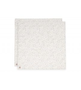 JOLLEIN PLENY ZAVINOVACÍ 2KS 115X115 CM ELEPHANT TALES - LÁTKOVÉ PLENY SKLÁDANÉ - PŘEBALOVÁNÍ