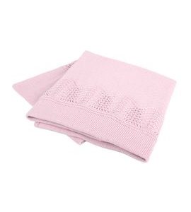 INTERBABY DEKA PŘÍZOVÁ LEM 75X100 - RŮŽOVÁ - DĚTSKÉ DEKY PRO MIMINKA - SPINKÁNÍ