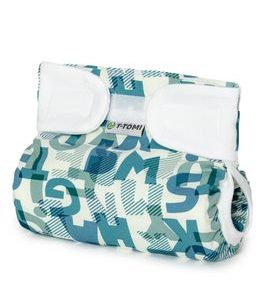 T-TOMI ORTOPEDICKÉ ABDUKČNÍ KALHOTKY - SUCHÝ ZIP GREEN ALPHABET (3-6KG) - PLENKOVÉ KALHOTKY - PŘEBALOVÁNÍ