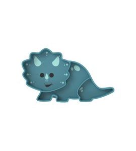 MELII SILIKONOVÝ DĚLENÝ TALÍŘEK S PŘÍSAVKOU - LUXE DINOSAUR - MISKY, TALÍŘKY A PODLOŽKY - KRMENÍ