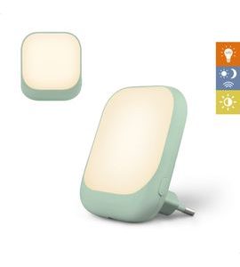 ZAZU SOCKET ZELENÉ - NOČNÍ SVĚTLO DO ZÁSUVKY SE SENZOREM SOUMRAKU - NOČNÍ SVĚTLA - SPINKÁNÍ
