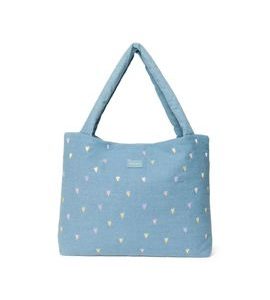 STUDIO NOOS DENIM MOM BAG | HEARTS LIGHT BLUE HEARTS - DOPLŇKY - PRO MAMINKY