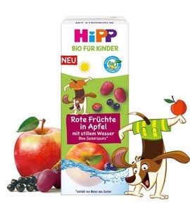 HIPP BIO NÁPOJ JEMNÉ JABLKO A OVOCE S NEPERLIVOU PRAMENITOU VODOU 200 ML - EXPIRACE 27.2.2026 - NÁPOJE - KRMENÍ