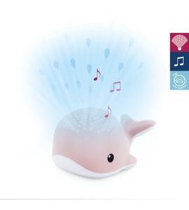 ZAZU VELRYBA WALLY RŮŽOVÁ NOČNÍ PROJEKTOR S MELODIEMI - PROJEKTORY - SPINKÁNÍ