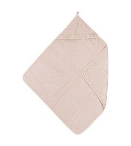 MEYCO OSUŠKA S KAPUCÍ RUFFLE 80X80 - SOFT PINK - OSUŠKY A DĚTSKÉ ŽUPANY - KOUPÁNÍ A ZDRAVÍ