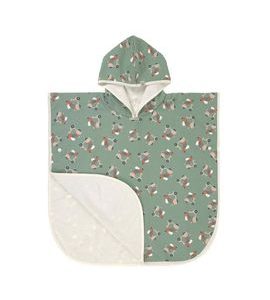 LÄSSIG PONČO SCOOTER/DOG GREEN - UV OBLEČENÍ - PRO DĚTI