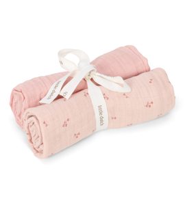 LITTLE DUTCH PLENY 70X70CM PURE BLOSSOM - LÁTKOVÉ PLENY ALL IN ONE - PŘEBALOVÁNÍ