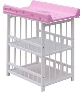 SCARLETT PŘEBALOVACÍ PULT JÁŠ BÍLÝ SLON RŮŽOVÝ - PŘEBALOVACÍ PULTY - PŘEBALOVÁNÍ