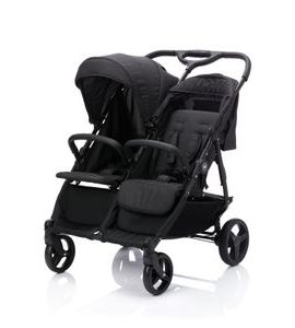 FILLIKID KOČÁREK PRO DVOJČATA DUO BLACK MELANGE - KOČÁRKY PRO DVOJČATA - KOČÁRKY A PŘÍSLUŠENSTVÍ