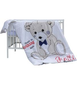 SCARLETT DĚTSKÁ POSTÝLKA S KOMPLETNÍ VÝBAVOU SCARLETT 120 X 60 CM - TIKO - DŘEVĚNÉ POSTÝLKY - SPINKÁNÍ