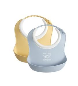 BABYBJÖRN BABY BRYNDÁKY MALÉ 2KS PUDROVĚ ŽLUTÝ / PUDROVĚ MODRÝ - BRYNDÁKY - KRMENÍ