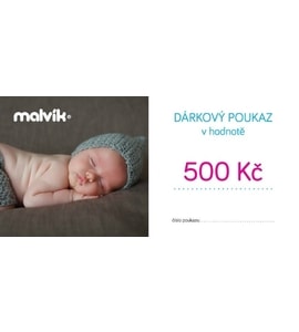 ELEKTRONICKÝ DÁRKOVÝ POUKAZ 500 KČ - DÁRKOVÉ POUKAZY - PRE MAMIČKY