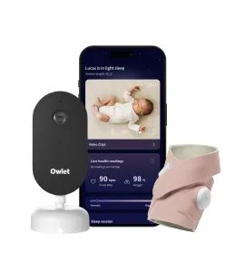OWLET DREAM DUO™ (3. GENERACE) – CHYTRÁ PONOŽKA SE ZDRAVOTNICKOU CERTIFIKACÍ OWLET DREAM SOCK™ & KAMERA OWLET DREAM SIGHT™ - MONITORY DECHU - SPINKÁNÍ