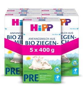 HIPP 5X KOZÍ MLÉKO HIPP 1 BIO OD NAROZENÍ 400G 0M+ - KOJENECKÁ MLÉKA - KRMENÍ