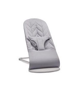 BABYBJORN BABYBJORN LEHÁTKO BLISS LIGHT GREY WOVEN PETAL, SV.ŠEDÁ KONSTRUKCE - LEHÁTKA A HOUPADLA - SPINKÁNÍ