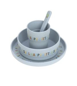 LÄSSIG BABIES DISH SET PP/CELLULOSE HAPPY FRUITS LEMON - MISKY, TALÍŘKY A PODLOŽKY - KRMENÍ