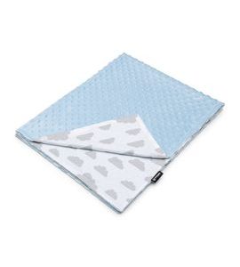 T-TOMI MINKY PŘIKRÝVKA GREY CLOUDS - DĚTSKÉ DEKY PRO MIMINKA - SPINKÁNÍ