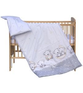 SCARLETT SOUPRAVA DO POSTÝLKY 2-DÍLNÁ TORO ŠEDÁ 90X120CM - POVLEČENÍ DO POSTÝLKY - SPINKÁNÍ