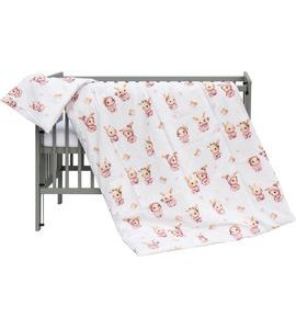 SCARLETT POVLEČENÍ DO POSTÝLKY 2DÍLNÉ 100 X 135 CM KRÁLÍČEK RŮŽOVÁ - POVLEČENÍ DO POSTÝLKY - SPINKÁNÍ