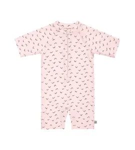 LÄSSIG SPLASH SHORT SLEEVE SUNSUIT JAGS LIGHT PINK - UV OBLEČENÍ - PRO DĚTI