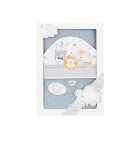 INTERBABY OSUŠKA FROTÉ SAFARI ŠEDÁ - OSUŠKY A DĚTSKÉ ŽUPANY - KOUPÁNÍ A ZDRAVÍ