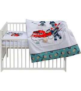 SCARLETT DĚTSKÁ POSTÝLKA S KOMPLETNÍ VÝBAVOU SCARLETT 120 X 60 CM - FIRO - DŘEVĚNÉ POSTÝLKY - SPINKÁNÍ