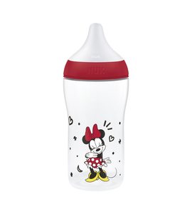 NUK PERFECT MATCH LÁHEV S KONTROLOU TEPLOTY DISNEY MINNIE RED 260ML - KOJENECKÉ LAHVE - KRMENÍ