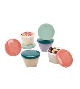 BABYMOOV MISKY S VÍČKY BIO 6X 180ML - MISKY, TALÍŘKY A PODLOŽKY - KRMENÍ