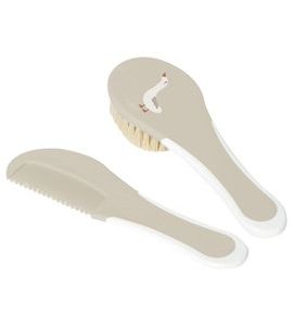 BEBE-JOU HŘEBEN A KARTÁČ S PŘÍRODNÍM VLASEM BÉBÉ-JOU SOFT SPRING - HŘEBÍNKY A KARTÁČKY - KOUPÁNÍ A ZDRAVÍ
