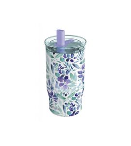 QUOKKA NEREZOVÝ TERMOHRNEK S BRČKEM MIST VIOLET BLOOMS 720 ML - TERMOOBALY A TERMOSKY - KRMENÍ