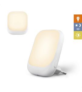 ZAZU SOCKET BÍLÉ - NOČNÍ SVĚTLO DO ZÁSUVKY SE SENZOREM SOUMRAKU - NOČNÍ SVĚTLA - SPINKÁNÍ