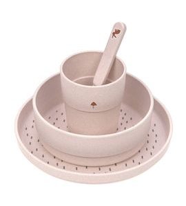 LÄSSIG DISH SET PP/CELLULOSE LITTLE FOREST RABBIT - MISKY, TALÍŘKY A PODLOŽKY - KRMENÍ