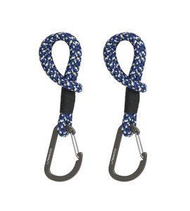 LÄSSIG CASUAL STROLLER HOOKS CORD BLACK/BLUE/VANILLA - HÁČKY, POPRUHY A KOLÍČKY - KOČÁRKY A PŘÍSLUŠENSTVÍ